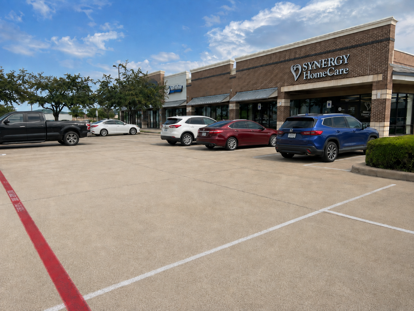 Parking Lot Cleaning after cleaning